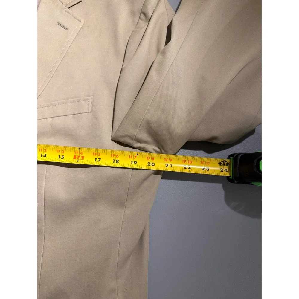 Banana Republic Modern Fit Beige Cotton Blazer Tessuti di Sondrio 42R